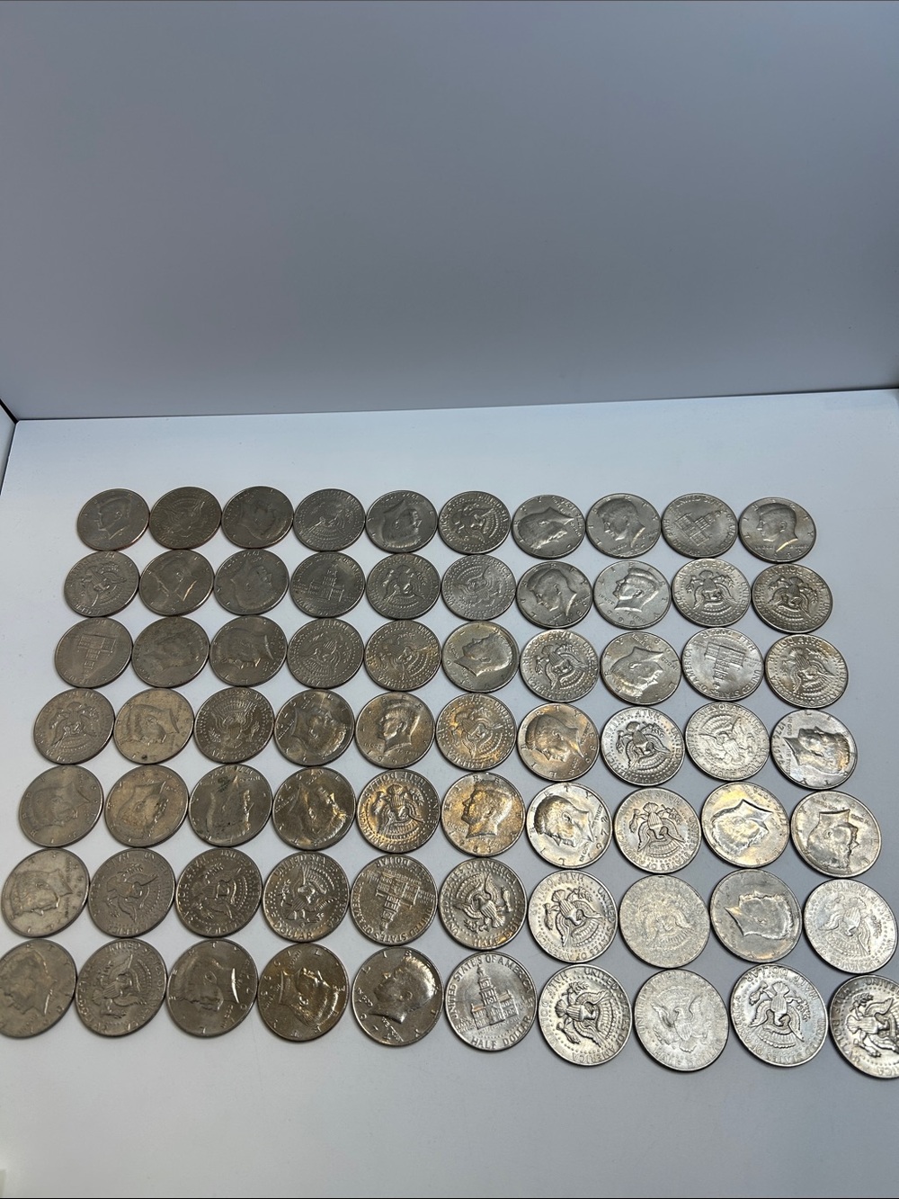 Large Estate Sale Kennedy Half Dollars Coin Lot Face Value $35 Coin Collection